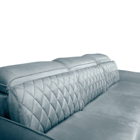 Coltar Extensibil Cu Insula Dreapta Cu Lada Tiago, 5 Locuri, Tetiere Reglabile, Gri, 243 Cm-01