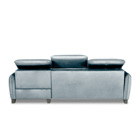 Coltar Extensibil Cu Insula Stanga Cu Lada Tiago, 5 Locuri, Tetiere Reglabile, Gri, 243 Cm-01