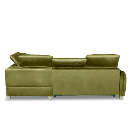 Coltar Extensibil Cu Insula Dreapta Cu Lada Tiago, 5 Locuri, Tetiere Reglabile, Verde Olive, 243 Cm-01