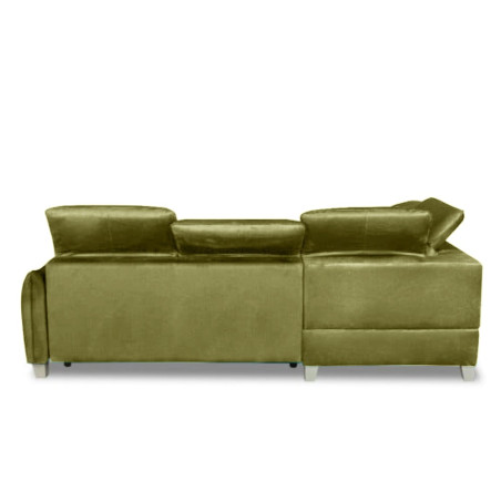 Coltar Extensibil Cu Insula Stanga Cu Lada Tiago, 5 Locuri, Tetiere Reglabile, Verde Olive, 243 Cm-01