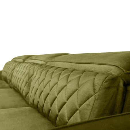 Coltar Extensibil Cu Insula Stanga Cu Lada Tiago, 5 Locuri, Tetiere Reglabile, Verde Olive, 243 Cm-01
