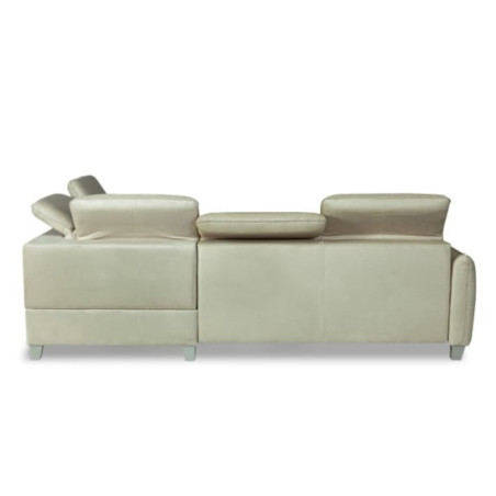 Coltar Extensibil Cu Otoman Dreapta Cu Lada Tiago, 5 Locuri, Tetiere Reglabile, Crem, 255 Cm-01