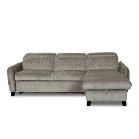 Coltar Extensibil Cu Insula Dreapta Cu Lada Tiago, 5 Locuri, Tetiere Reglabile, Maro, 243 Cm-01