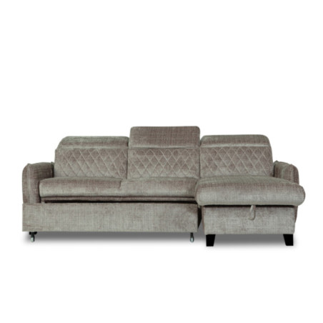 Coltar Extensibil Cu Insula Dreapta Cu Lada Tiago, 5 Locuri, Tetiere Reglabile, Maro, 243 Cm-01