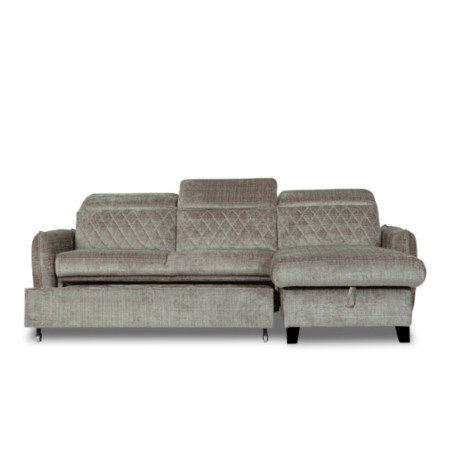 Coltar Extensibil Cu Insula Dreapta Cu Lada Tiago, 5 Locuri, Tetiere Reglabile, Maro, 243 Cm-01