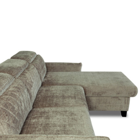 Coltar Extensibil Cu Insula Dreapta Cu Lada Tiago, 5 Locuri, Tetiere Reglabile, Maro, 243 Cm-01