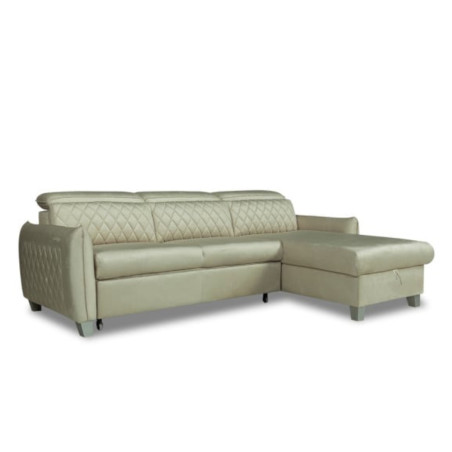 Coltar Extensibil Cu Insula Dreapta Cu Lada Tiago, 5 Locuri, Tetiere Reglabile, Crem, 243 Cm-01