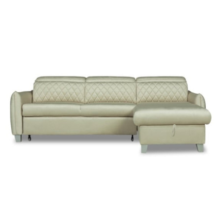 Coltar Extensibil Cu Insula Dreapta Cu Lada Tiago, 5 Locuri, Tetiere Reglabile, Crem, 243 Cm-01