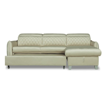 Coltar Extensibil Cu Insula Dreapta Cu Lada Tiago, 5 Locuri, Tetiere Reglabile, Crem, 243 Cm-01