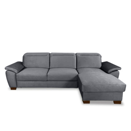 Coltar Extensibil Cu Insula Dreapta Dax, 5 Locuri, Lada De Depozitare, Gri, 300 Cm-01