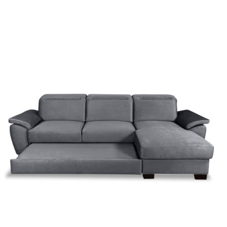 Coltar Extensibil Cu Insula Dreapta Dax, 5 Locuri, Lada De Depozitare, Gri, 300 Cm-01