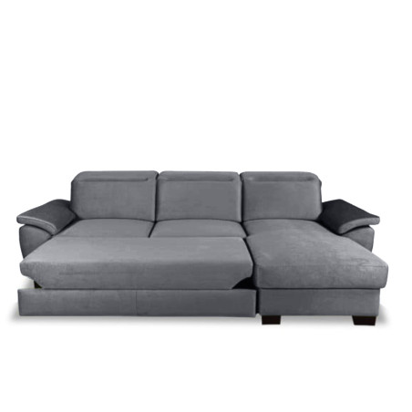 Coltar Extensibil Cu Insula Dreapta Dax, 5 Locuri, Lada De Depozitare, Gri, 300 Cm-01
