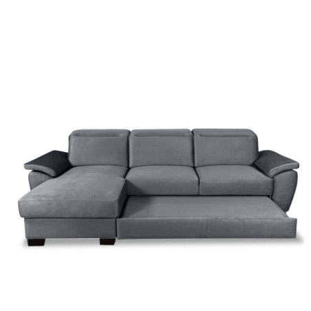 Coltar Extensibil Cu Insula Stanga Dax, 5 Locuri, Cu Lada De Depozitare, Gri, 300 Cm-01