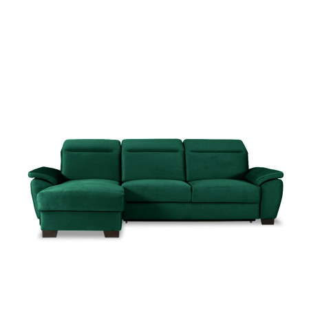 Coltar Extensibil Cu Insula Stanga Dax, 5 Locuri, Cu Lada De Depozitare, Verde, 300 Cm-01