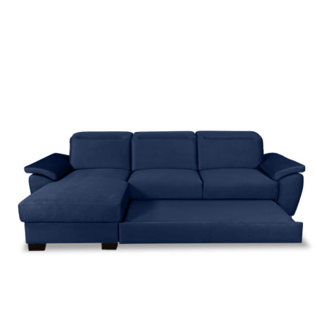Coltar Extensibil Cu Insula Stanga Dax, 5 Locuri, Cu Lada De Depozitare, Albastru, 300 Cm-01