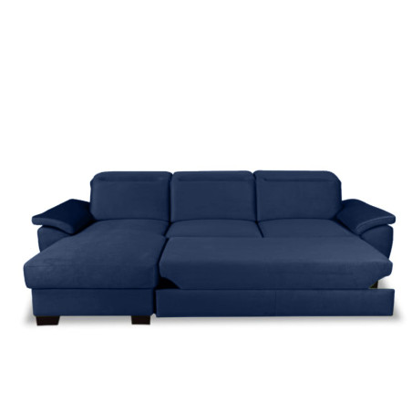 Coltar Extensibil Cu Insula Stanga Dax, 5 Locuri, Cu Lada De Depozitare, Albastru, 300 Cm-01