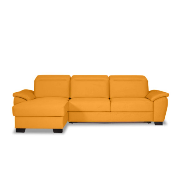 Coltar Extensibil Cu Insula Stanga Dax, 5 Locuri, Cu Lada De Depozitare, Galben, 300 Cm