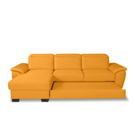 Coltar Extensibil Cu Insula Stanga Dax, 5 Locuri, Cu Lada De Depozitare, Galben, 300 Cm-01