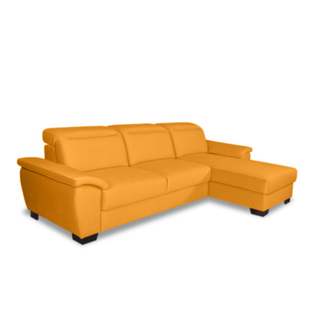 Coltar Extensibil Cu Insula Dreapta Dax, 5 Locuri, Lada De Depozitare, Galben, 300 Cm-01