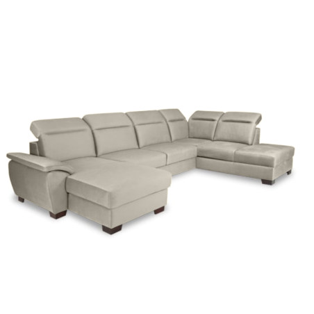 Coltar U Extensibil Cu Lada Dax, Dreapta, Bej Deschis, 375 Cm-01