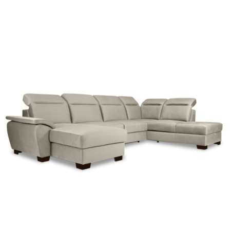Coltar U Extensibil Cu Lada Dax, Dreapta, Bej Deschis, 375 Cm-01