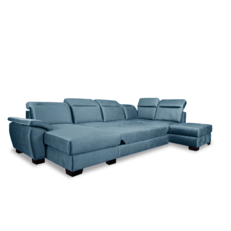 Coltar U Extensibil Cu Lada Dax, Dreapta, Albastru  Petrol, 375 Cm-01
