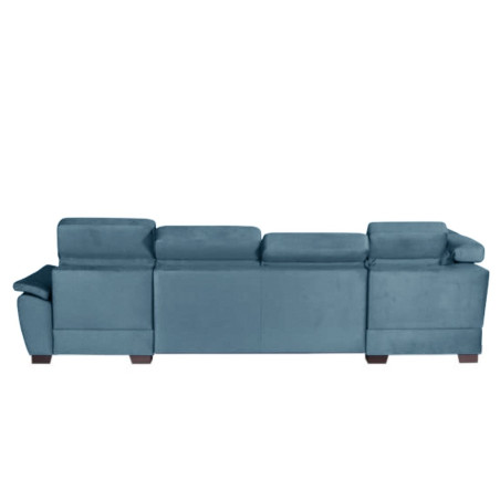 Coltar U Extensibil Cu Lada Dax, Stanga, Tetiere Reglabile, Albastru Petrol, 375 Cm-01
