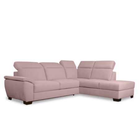 Coltar Extensibil Cu Otoman Dreapta Dax, 5 Locuri, Lada Depozitare, Roz, 296 Cm-01