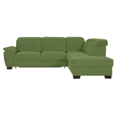 Coltar Extensibil Cu Otoman Dreapta Dax, 5 Locuri, Lada Depozitare, Verde, 296 Cm-01