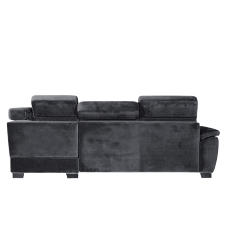 Coltar Extensibil Cu Otoman Dreapta Dax, 5 Locuri, Lada Depozitare, Gri, 296 Cm-01