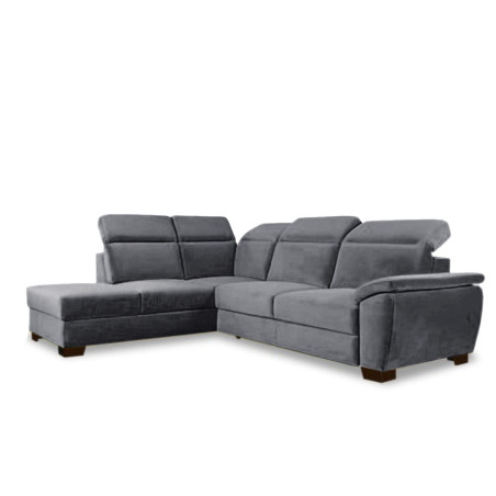 Coltar Extensibil Cu Otoman Stanga Dax, 5 Locuri, Lada Depozitare, Gri, 296 Cm-01