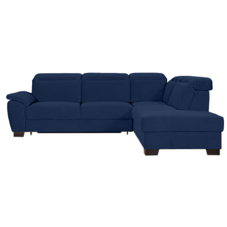 Coltar Extensibil Cu Otoman Dreapta Dax, 5 Locuri, Lada Depozitare, Albastru, 296 Cm-01