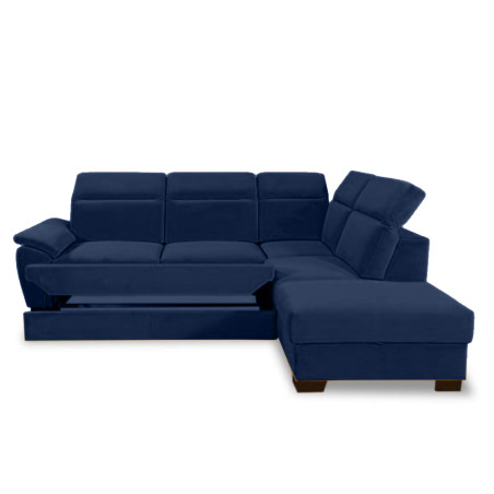 Coltar Extensibil Cu Otoman Dreapta Dax, 5 Locuri, Lada Depozitare, Albastru, 296 Cm-01