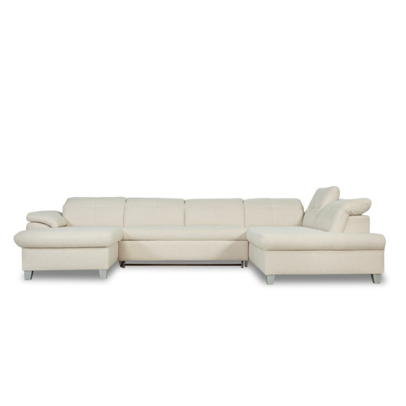 Coltar U Extensibil Sevilia Lux 6 Locuri, Tetiere Reglabile, 355 Cm