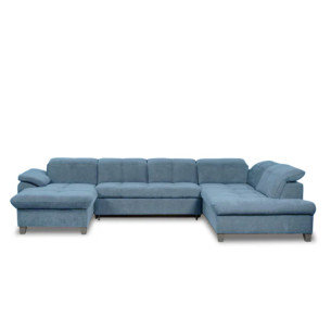 Coltar U Extensibil Sevilia Lux 6 Locuri, Tetiere Reglabile, 355 Cm