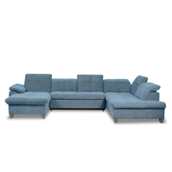 Coltar U Extensibil Sevilia Lux 6 Locuri, Tetiere Reglabile, 355 Cm