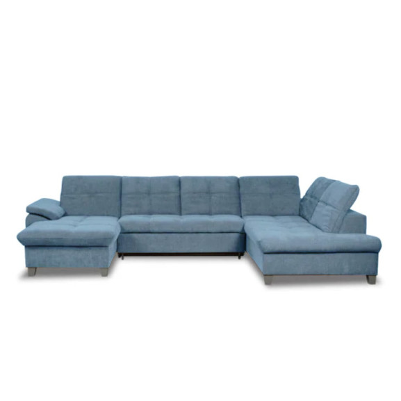 Coltar U Extensibil Sevilia Lux 6 Locuri, Tetiere Reglabile, 355 Cm