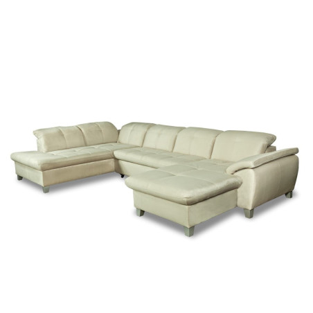 Coltar U Extensibil Sevilia Lux 6 Locuri, Tetiere Reglabile, 355 Cm-01