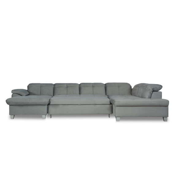 Coltar U Extensibil Sevilia Lux 6 Locuri, Tetiere Reglabile, 355 Cm