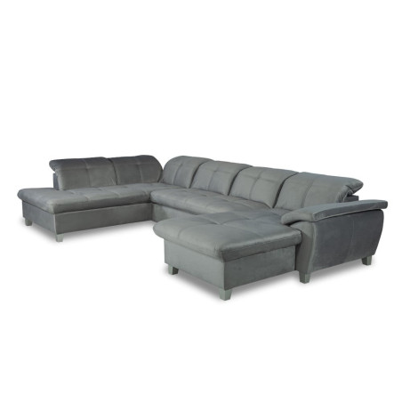 Coltar U Extensibil Sevilia Lux 6 Locuri, Tetiere Reglabile, 355 Cm-01