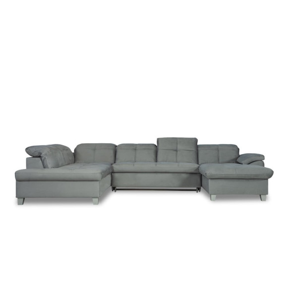Coltar U Extensibil Sevilia Lux 6 Locuri, Tetiere Reglabile, 355 Cm