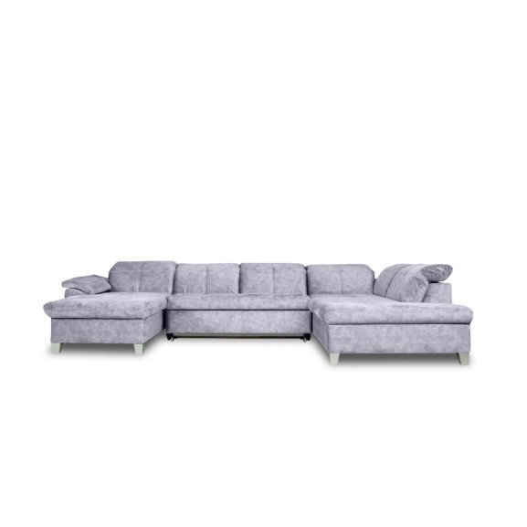 Coltar U Extensibil Sevilia Lux 6 Locuri, Tetiere Reglabile, 355 Cm