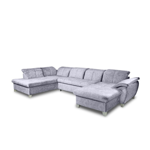 Coltar U Extensibil Sevilia Lux 6 Locuri, Tetiere Reglabile, 355 Cm