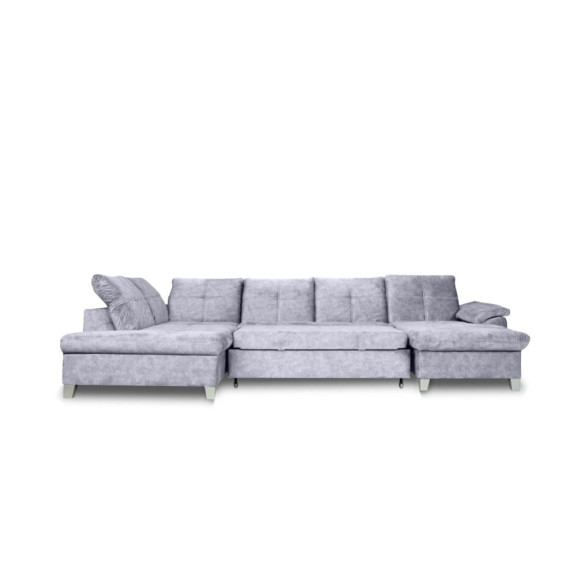 Coltar U Extensibil Sevilia Lux 6 Locuri, Tetiere Reglabile, 355 Cm