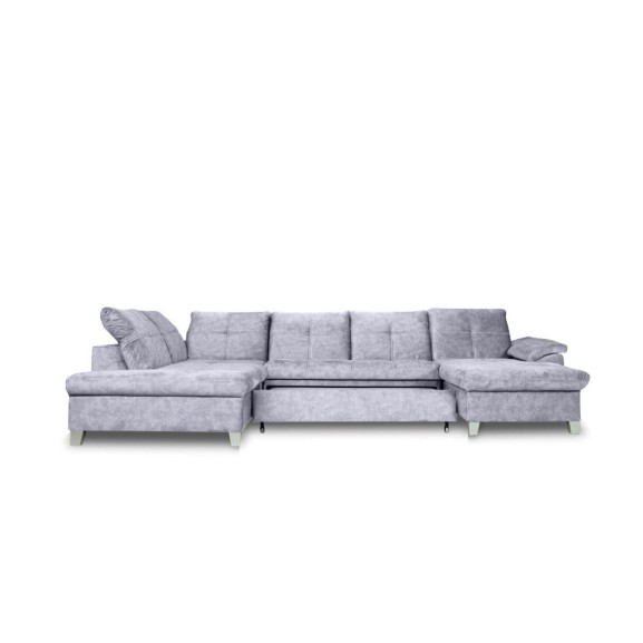 Coltar U Extensibil Sevilia Lux 6 Locuri, Tetiere Reglabile, 355 Cm