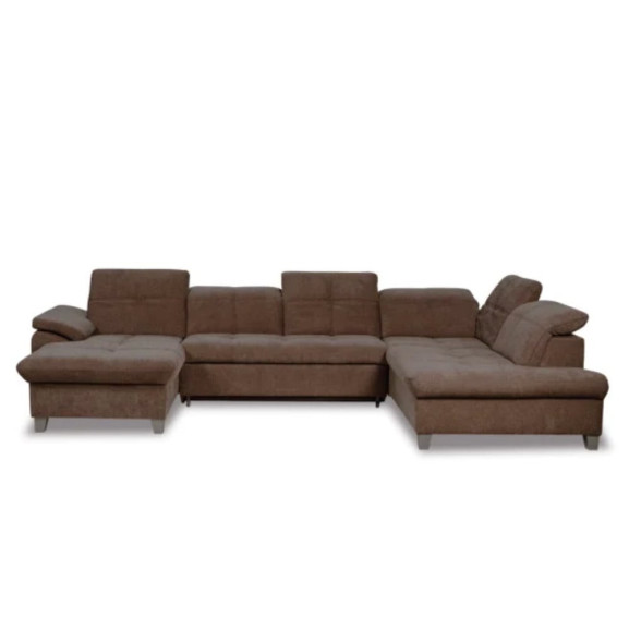 Coltar U Extensibil Sevilia Lux 6 Locuri, Tetiere Reglabile, 355 Cm