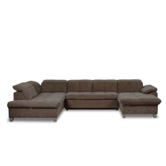 Coltar U Extensibil Sevilia Lux 6 Locuri, Tetiere Reglabile, 355 Cm