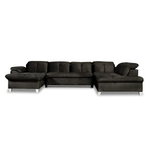 Coltar U Extensibil Sevilia Lux 6 Locuri, Tetiere Reglabile, 355 Cm