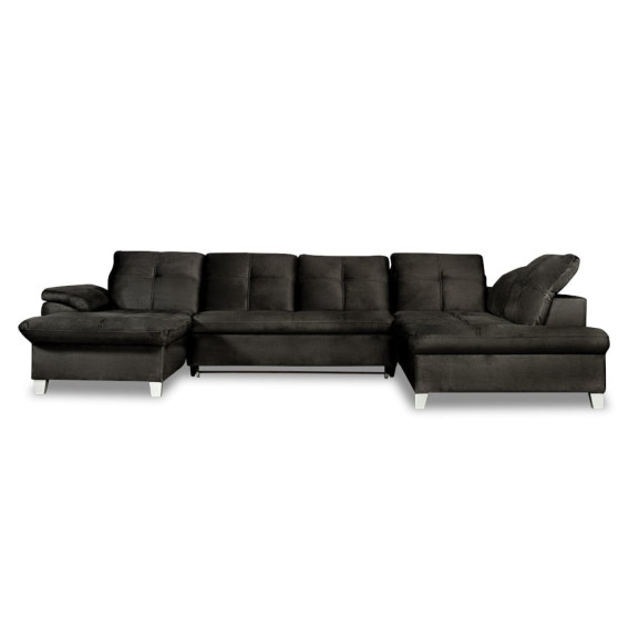 Coltar U Extensibil Sevilia Lux 6 Locuri, Tetiere Reglabile, 355 Cm
