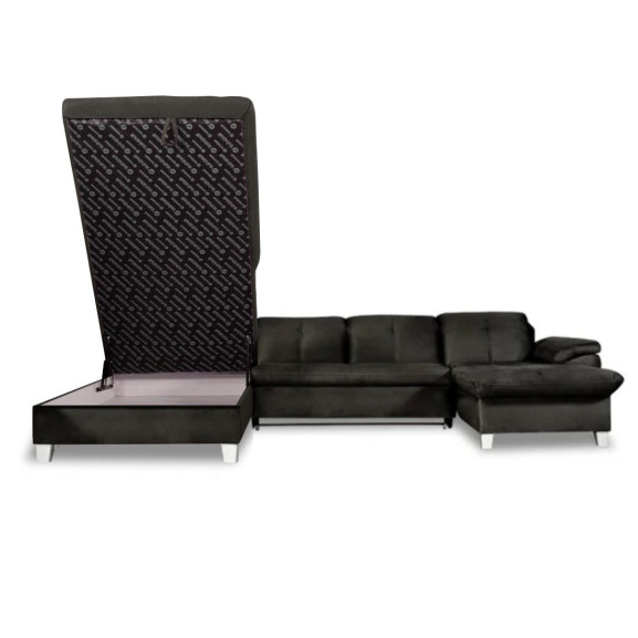 Coltar U Extensibil Sevilia Lux 6 Locuri, Tetiere Reglabile, 355 Cm